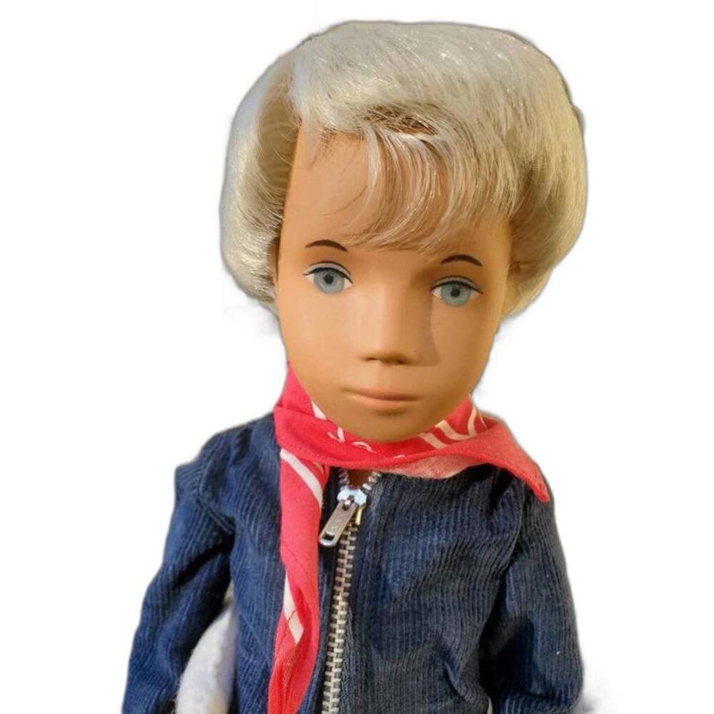 Vintage Sasha Doll, Gregor, Blonde Corduroy, England, original clothing